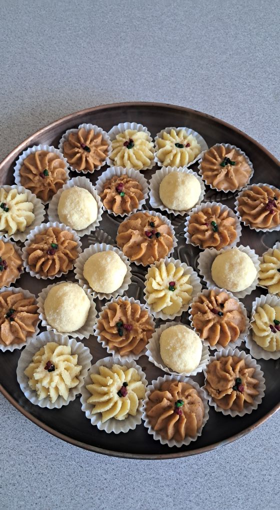 Vidhyas Indian sweetmeats platter